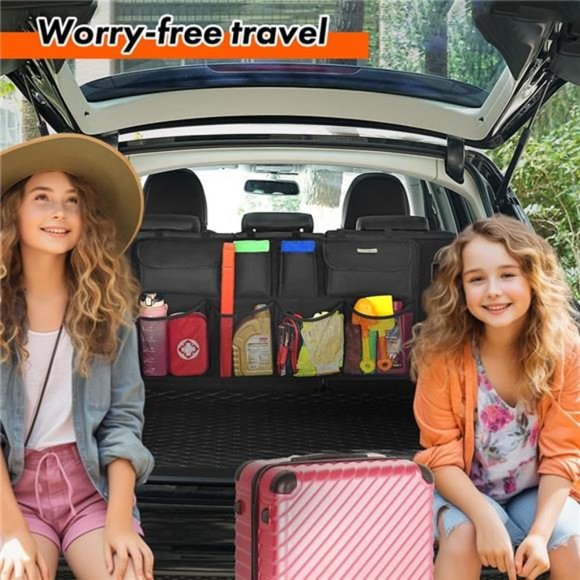 Car Trunk Organizer, 3rd Gen [7 Times Upgrade] Super Capacity Car Organizer SUV - Picture 4 of 6